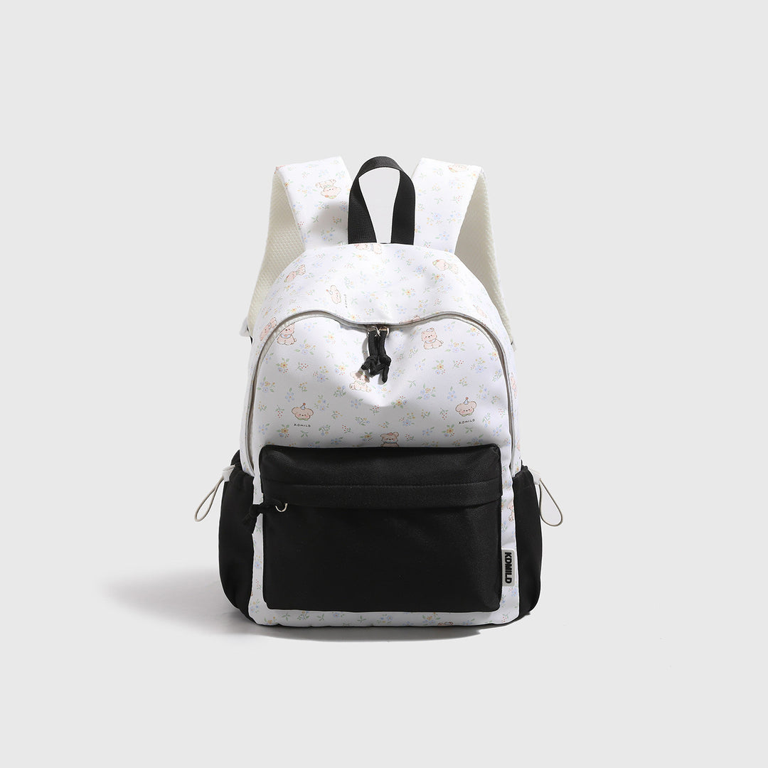 Playful Character Print Backpack Bowlift