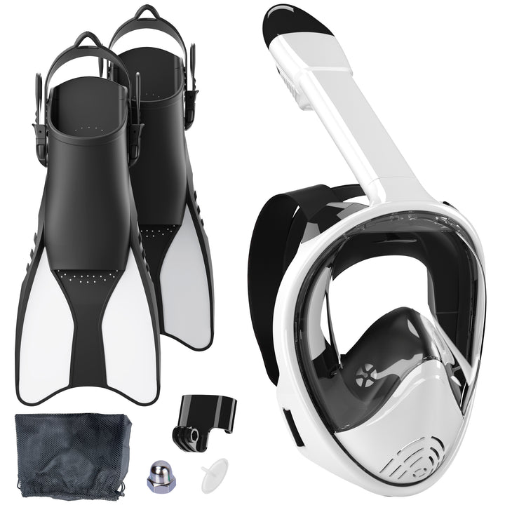 Snorkel set with full face mask and high-quality fins Bowlift