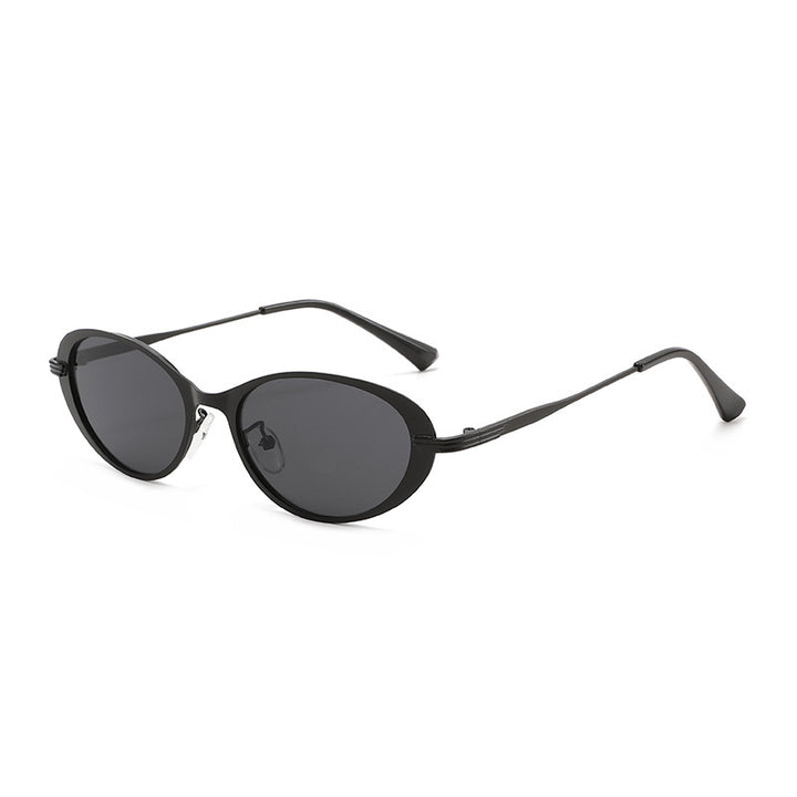 Contemporary Oval Frame Sunglasses Bowlift