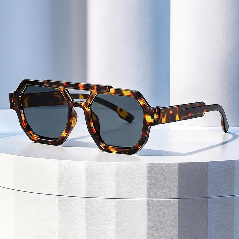 Stylish Geometric Frame Sunglasses Bowlift