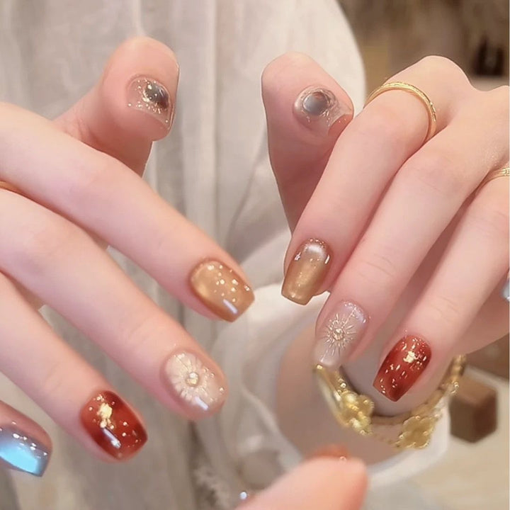 Artistic Nail Design with Decorative Elements Bowlift