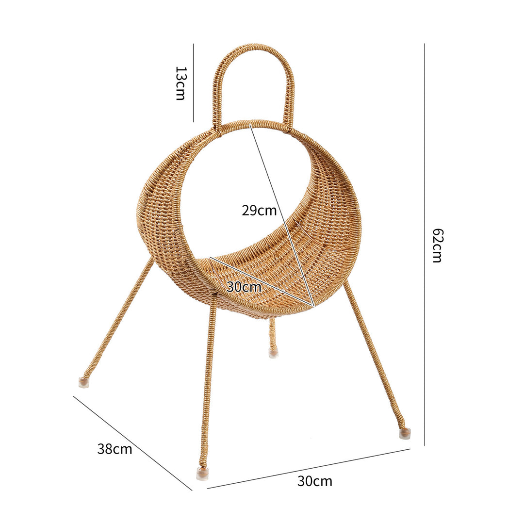 Unisex design basket with curved shape and ergonomic carry handle Bowlift