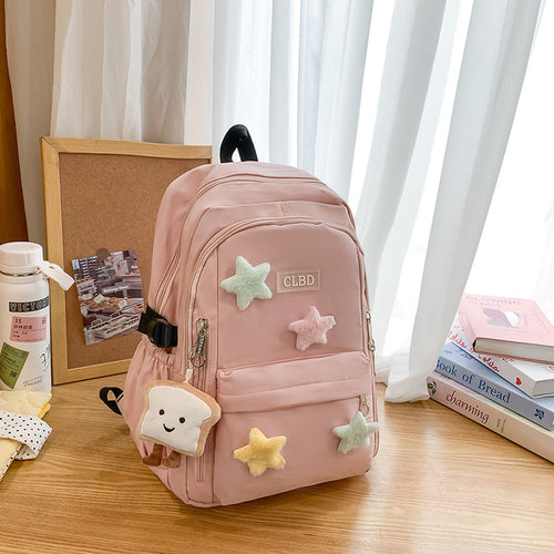 Decorative Plush Star Backpack