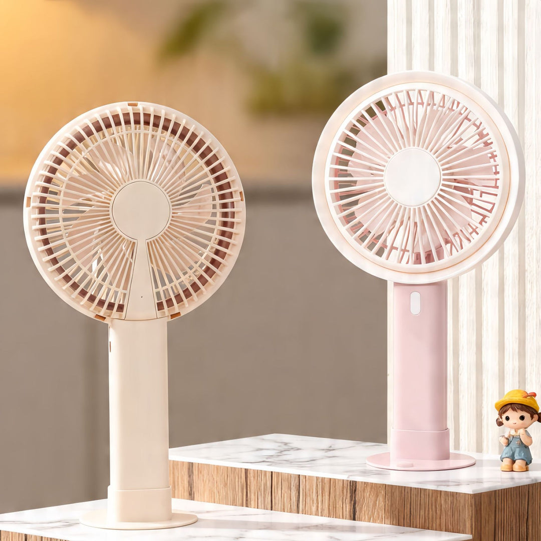 Ladies Portable Table Fan with Elegant Control Bowlift
