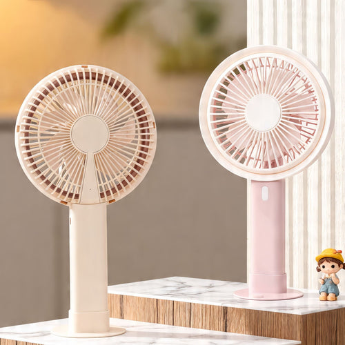 Ladies Portable Table Fan with Elegant Control Bowlift