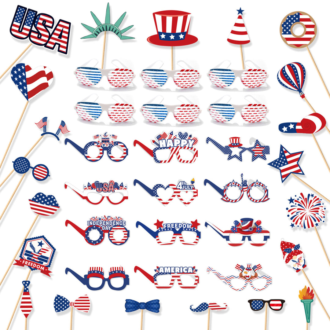 Ladies creative photo glasses collection for patriotic holidays Bowlift