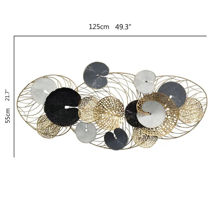 Abstract Metal Wall Art Sculpture Bowlift