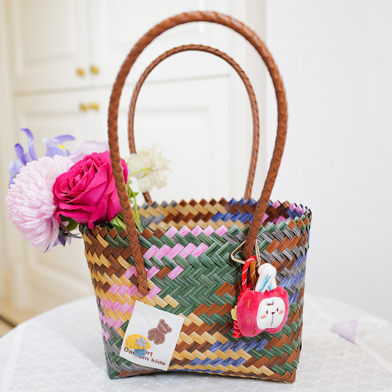 Handmade basket bag Bowlift