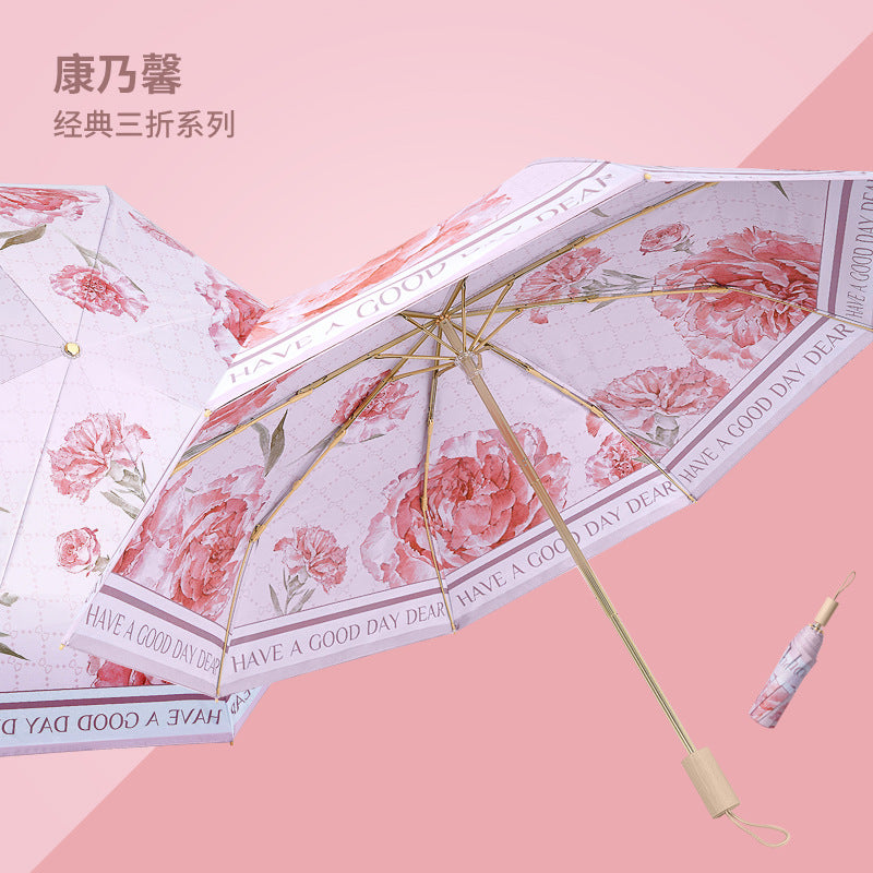 Women Folding Umbrella Bowlift