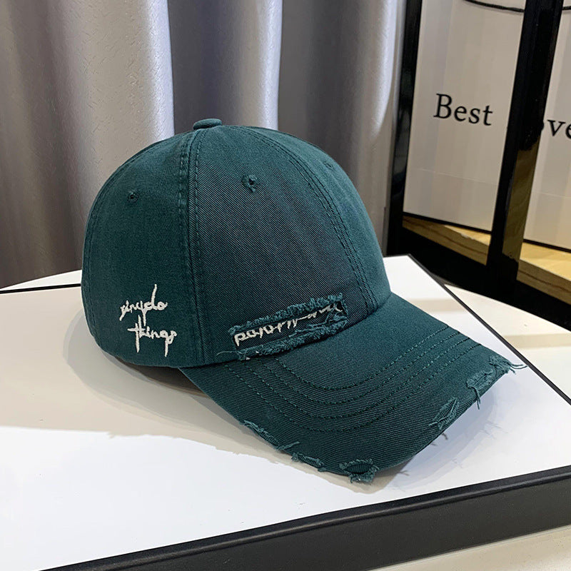 Unisex Distressed Graphic Baseball Hat Bowlift