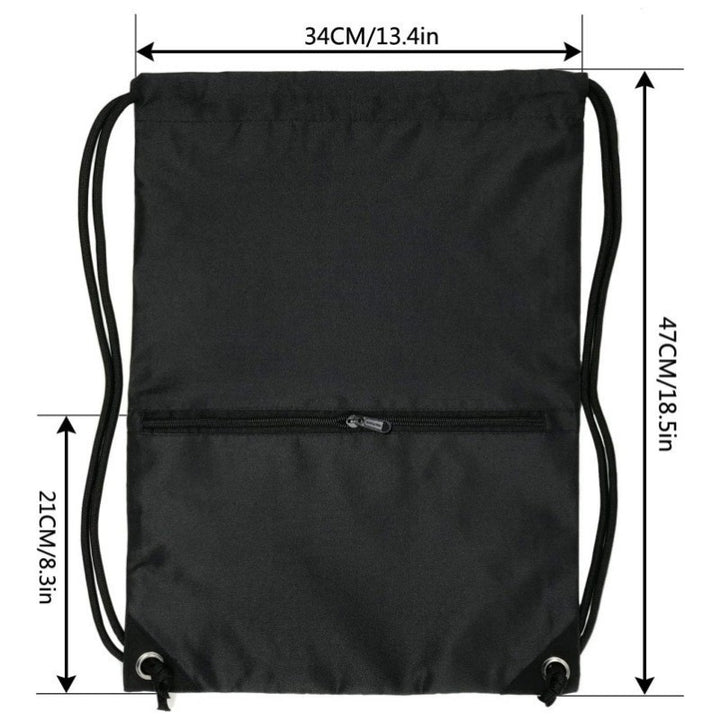 Sporty drawstring bag with zippered pockets Bowlift