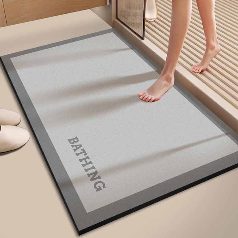 Absorbent Bathroom Floor Mat Bowlift