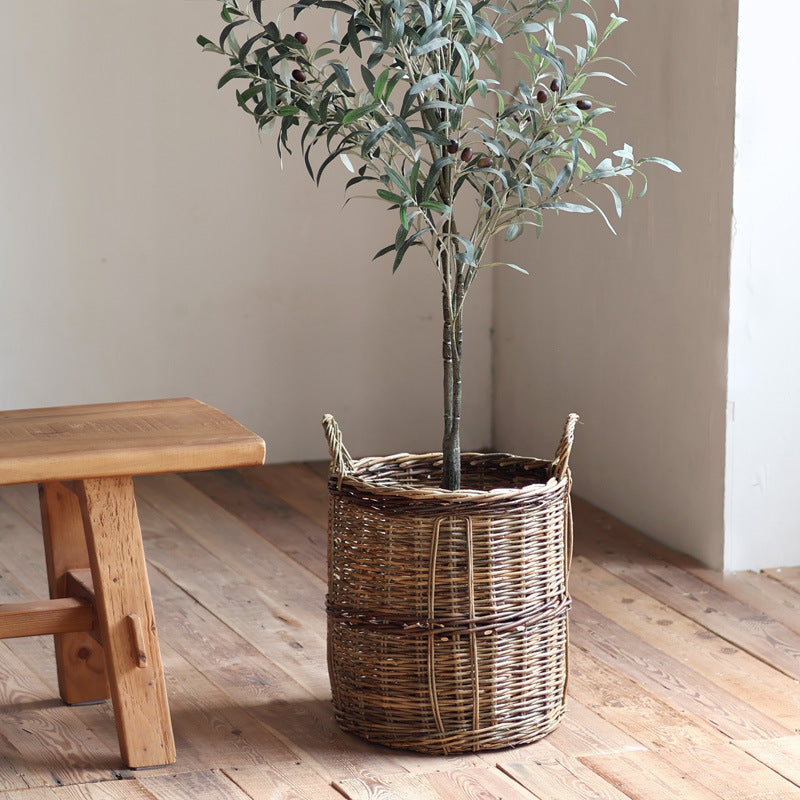Handcrafted storage basket made of willow Bowlift