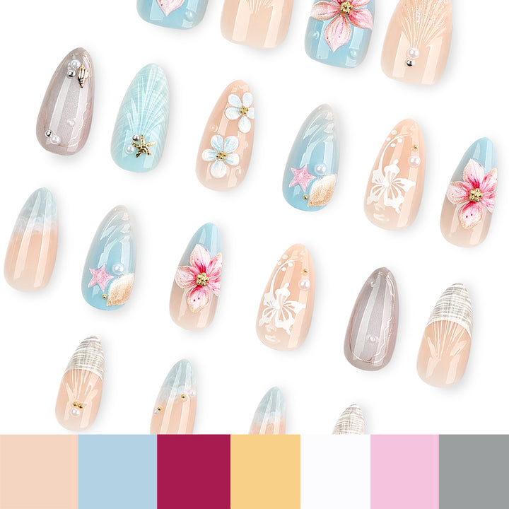 Artful nail art with maritime motifs Bowlift