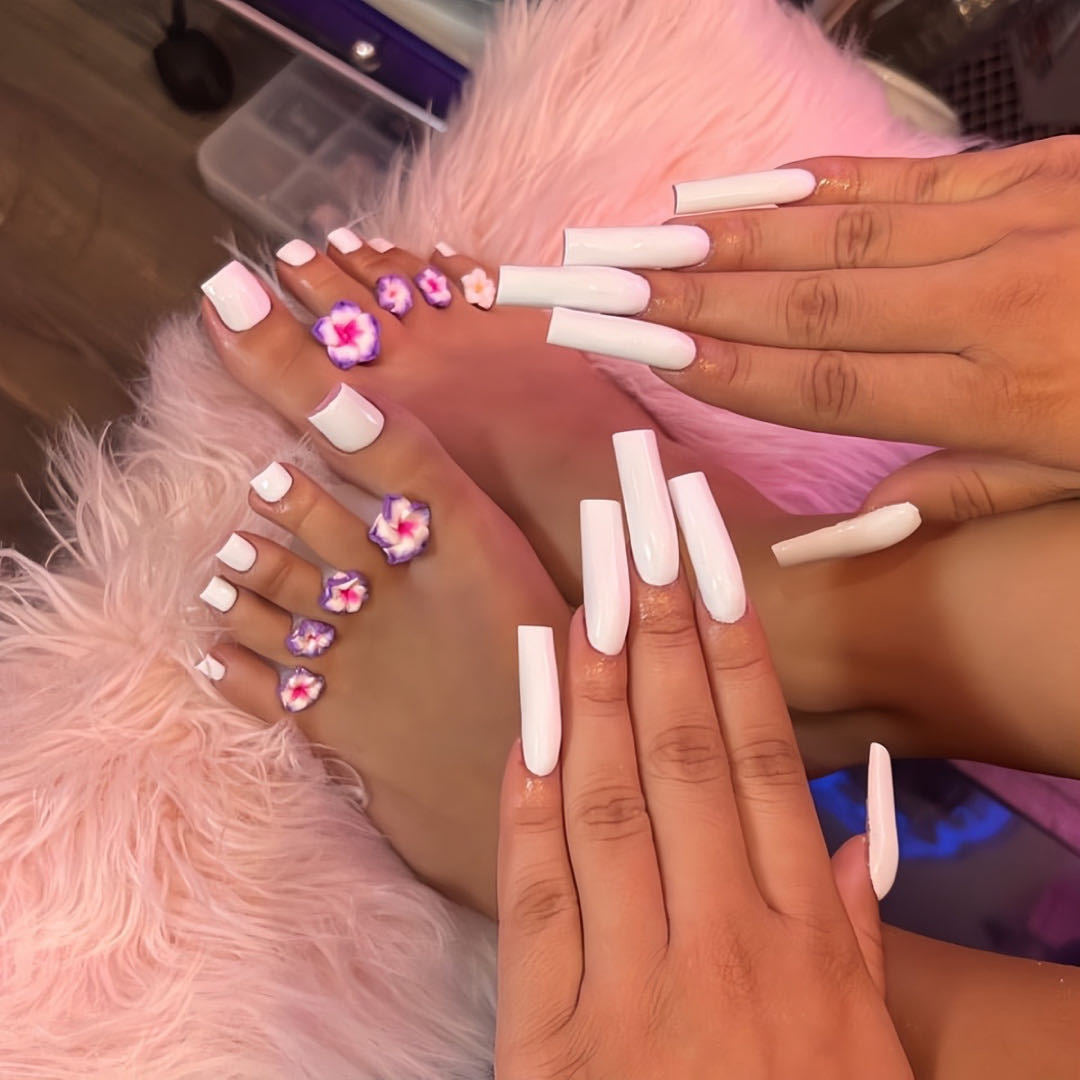 Long Sculpted Nail Set Bowlift