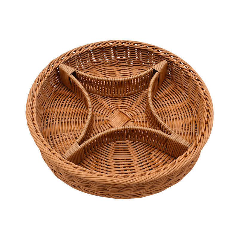 Multi-Compartment Woven Organizer Tray Bowlift