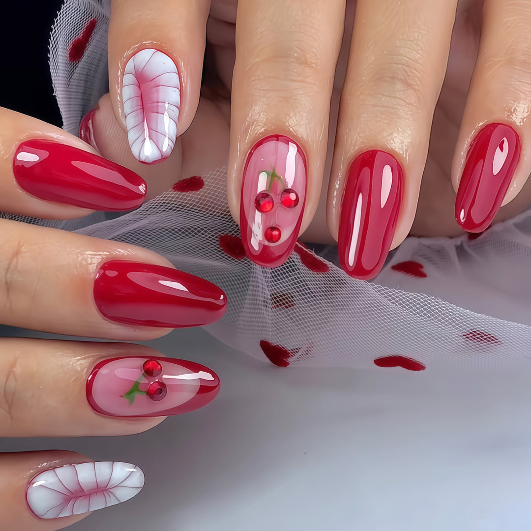 Creative Cherry Nail Art Extensions Bowlift