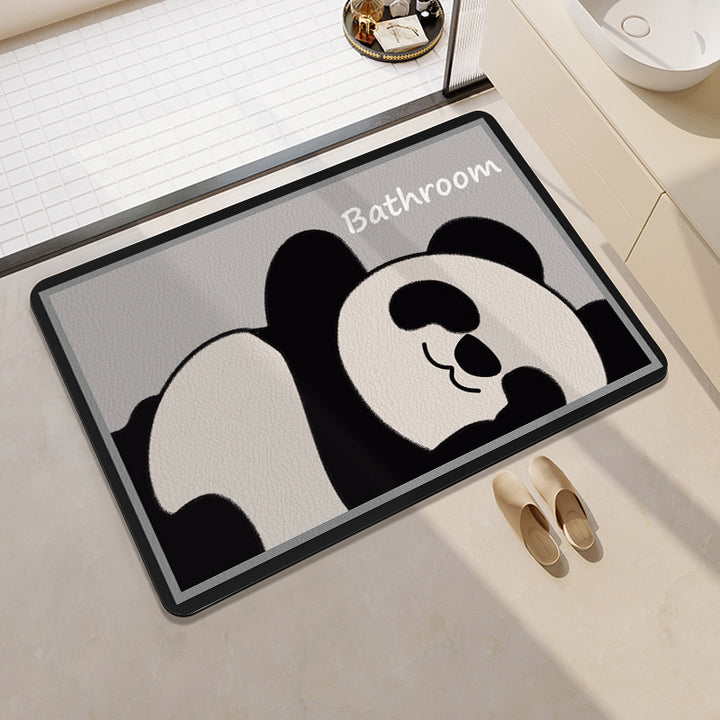 Playful Cat-Themed Bath Rug Bowlift