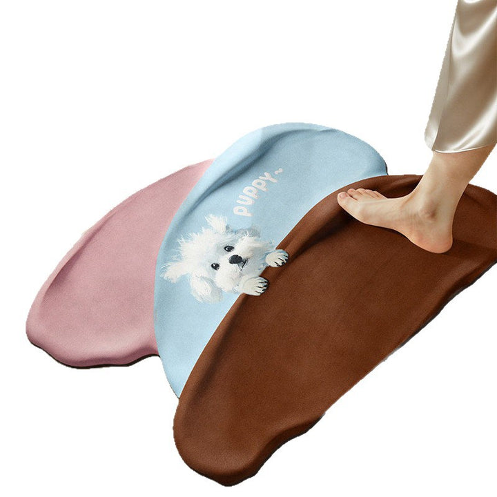 Playful Rainbow-Themed Bath Mat Bowlift