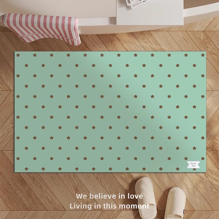 Decorative Star-patterned Bath Mat Bowlift