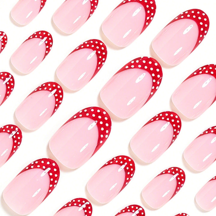 Decorative French Tip Nail Art Set Bowlift