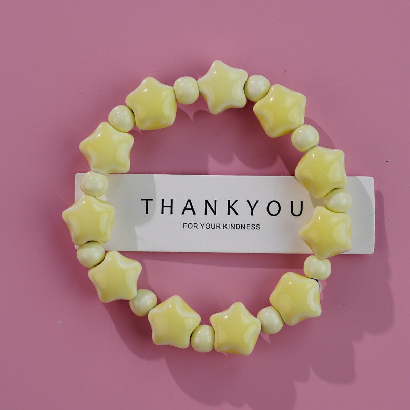 Heart-Shaped Beaded Bracelet Bowlift