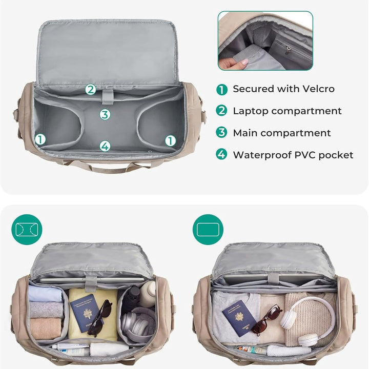Versatile Weekender Travel Duffle Bag Bowlift
