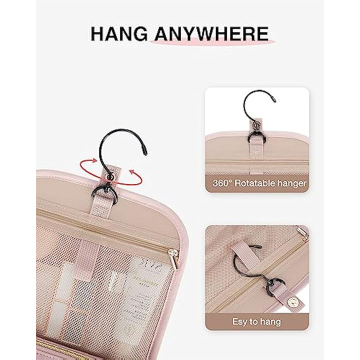 Elegant Cosmetic Organizer Bag with Inserted Compartment System Bowlift