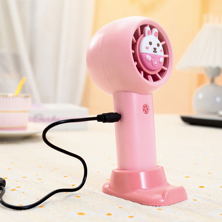 Women Portable Mini Hand Fan with USB Port Bowlift