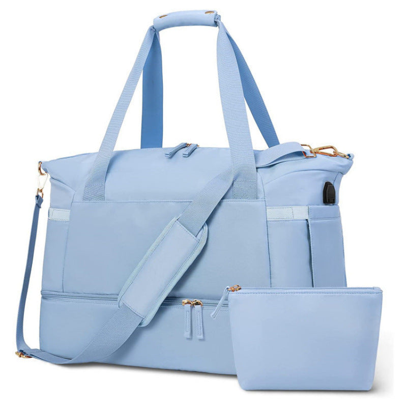 Multifunctional Tote Bag with Removable Cosmetic Bag Bowlift