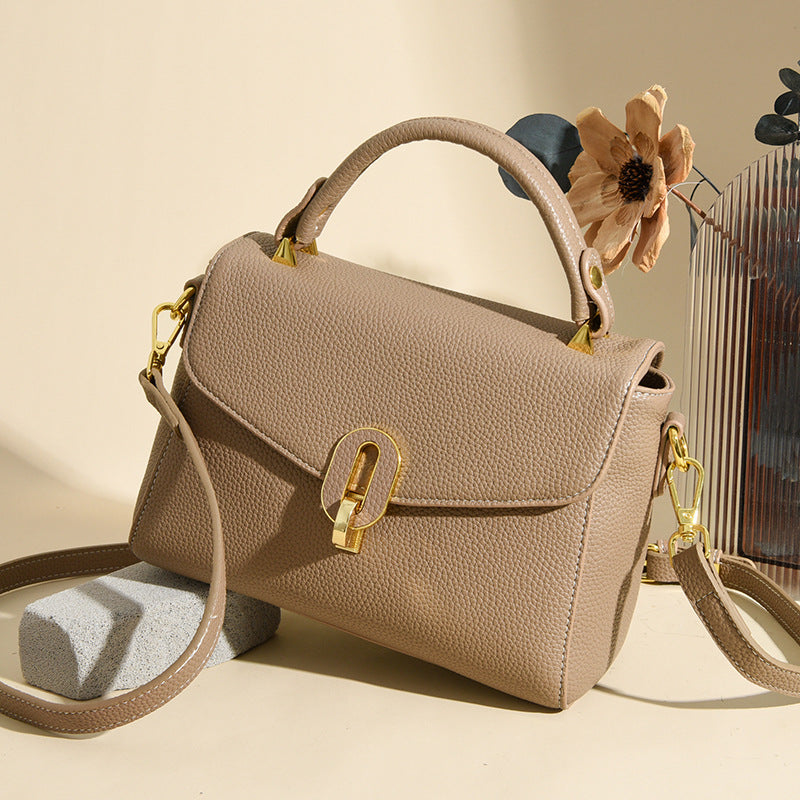 Elegant Structured Top-Handle Handbag Bowlift
