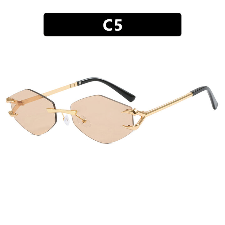 Women's extravagant hexagonal sunglasses with innovative frame and UV protection Bowlift