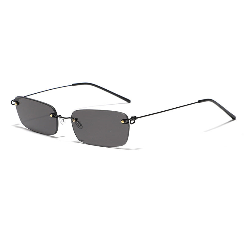Ladies stylish rectangular sunglasses with high-quality metal frame Bowlift
