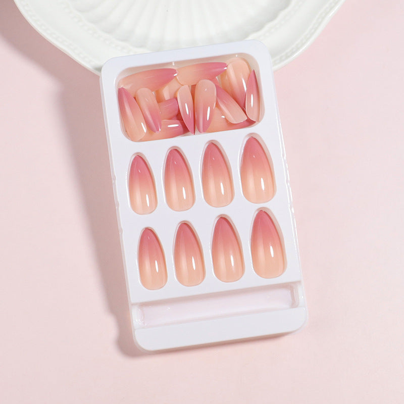Gradient Ombre Stiletto Press-On Nails Bowlift