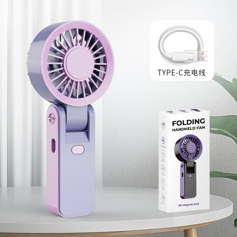 Unisex Portable Folding Handheld Fan Bowlift