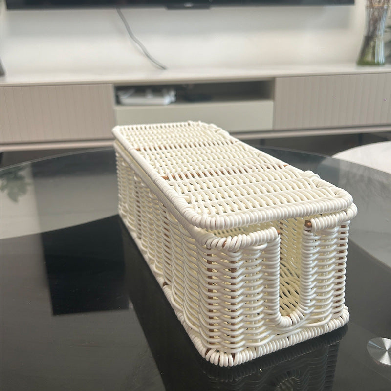 Rectangular Woven Storage Organizer Bowlift