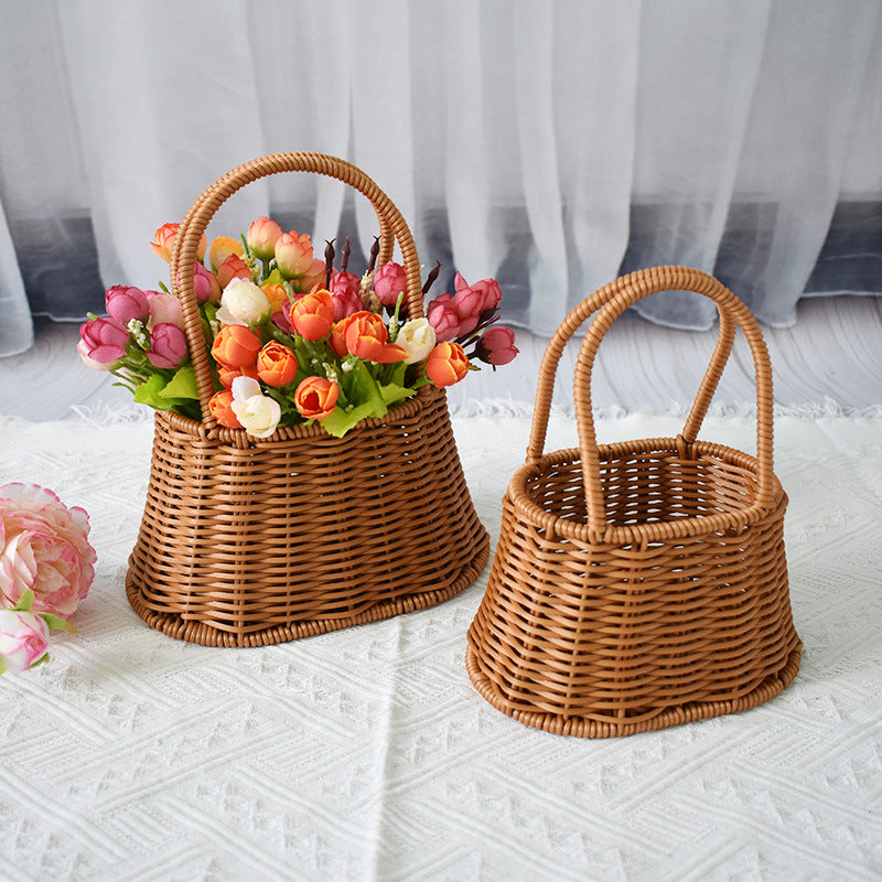 Handcrafted Natural Woven Storage Baskets Bowlift