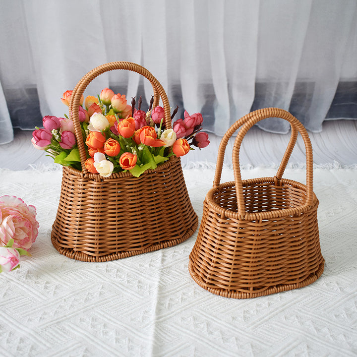 Handcrafted Natural Woven Storage Baskets Bowlift