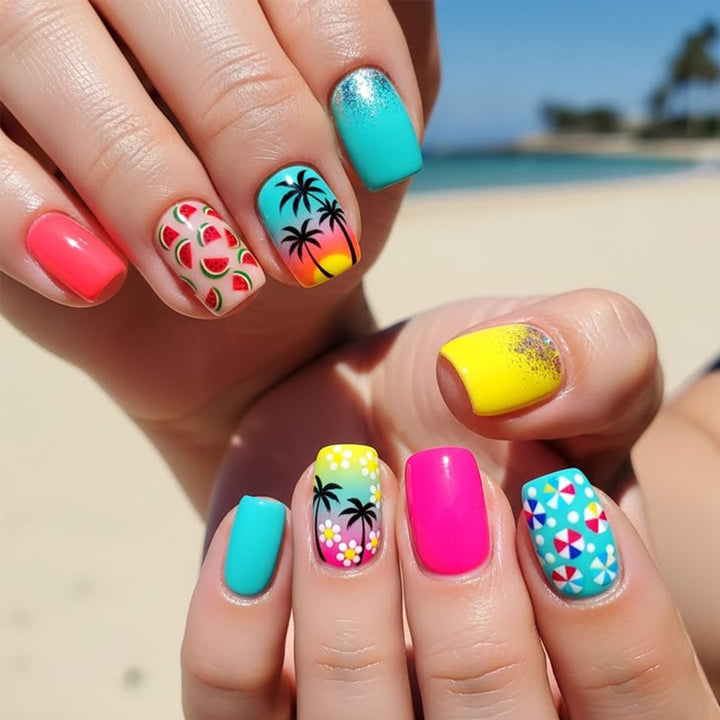Tropical-Inspired Nail Art Set Bowlift