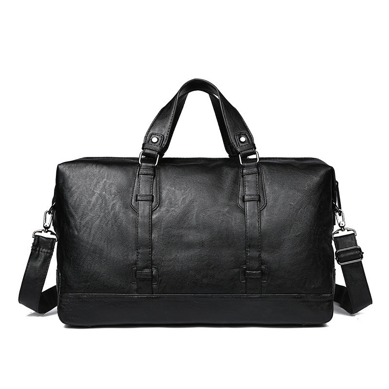 Premium Leather Weekend Duffel Bag Bowlift