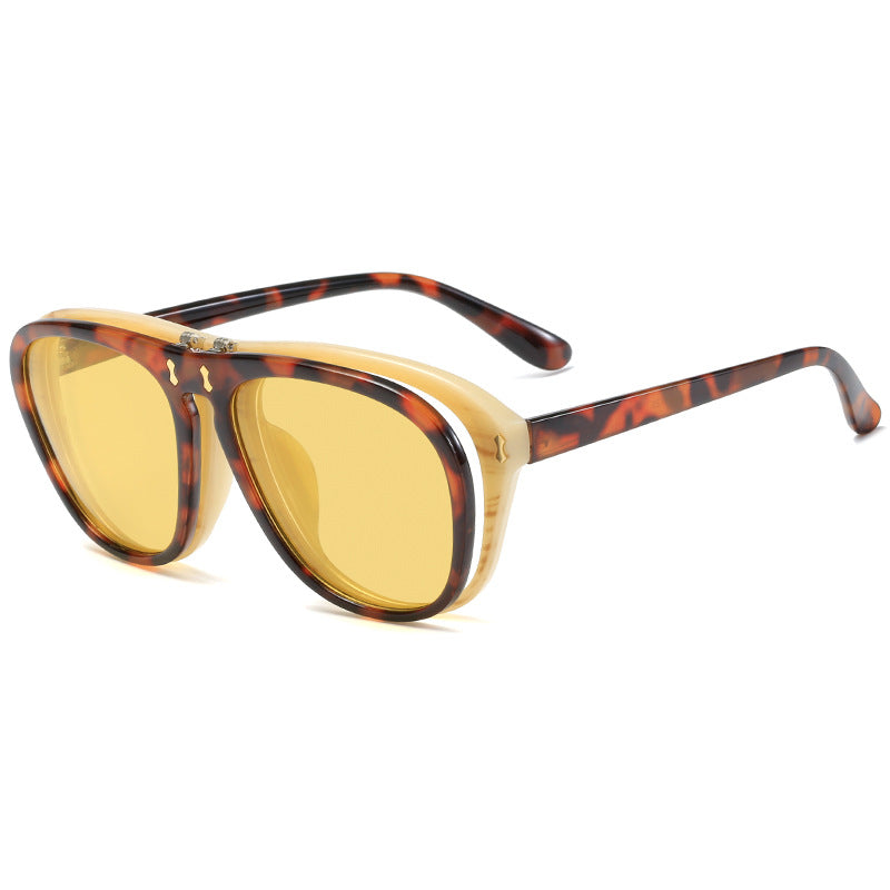 Women's modern oversized sunglasses with unique tortoise design Bowlift