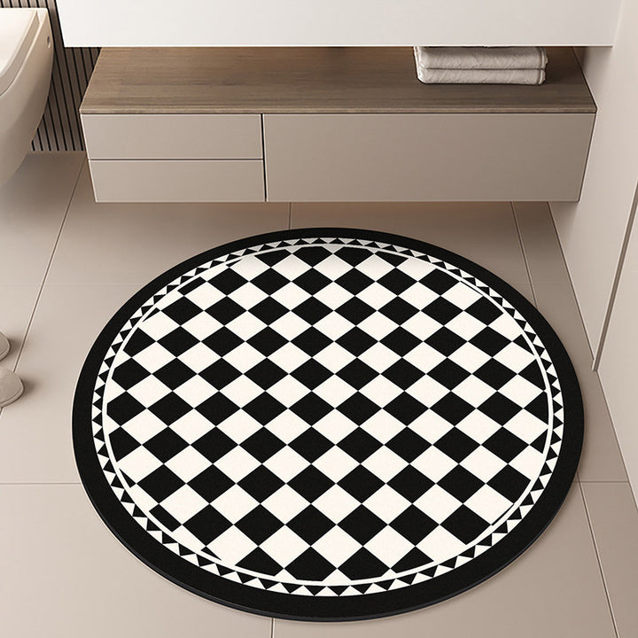 Moon-Themed Round Area Rug