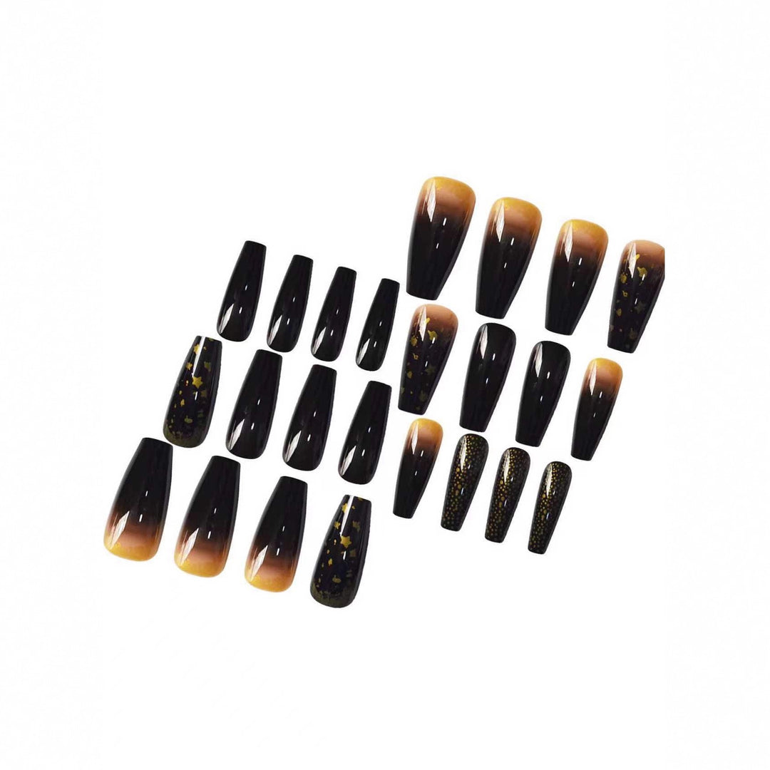 Artistic Press-On Nail Set Bowlift