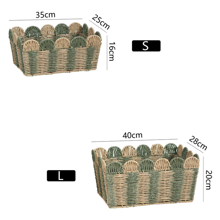 Decorative storage basket made of woven material Bowlift