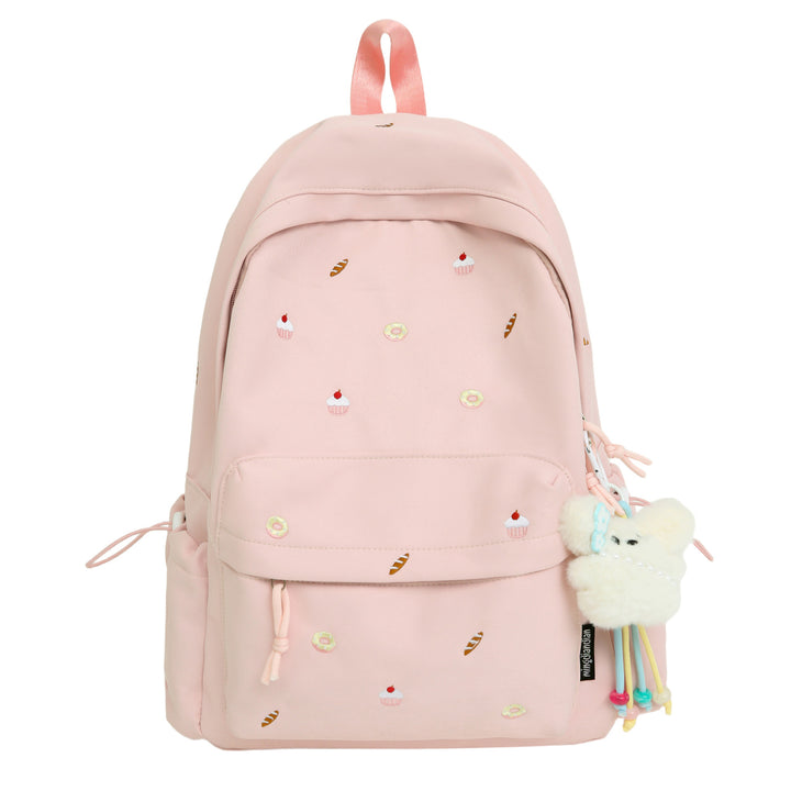 Playful backpack with unique back pattern appliqués Bowlift