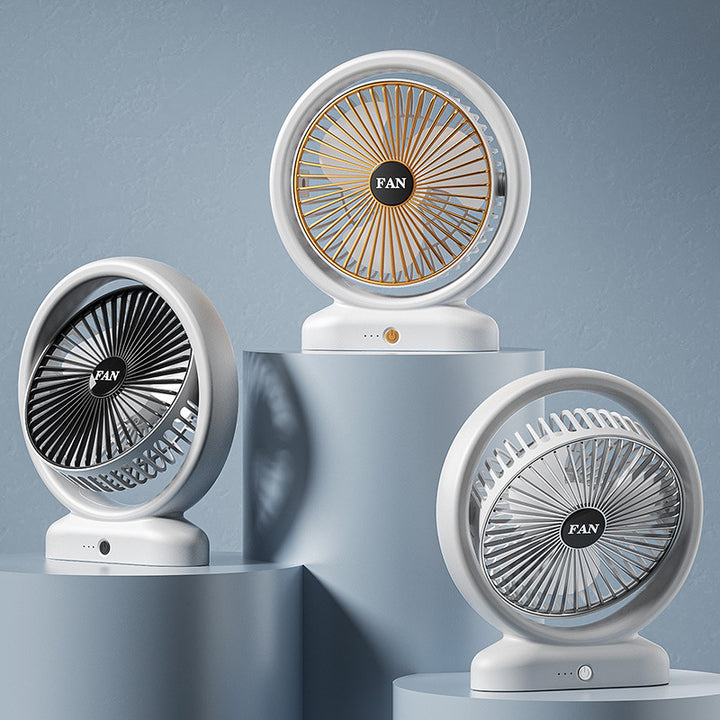 Unisex Portable Air Circulation Fan with LED Ambient Lighting Bowlift