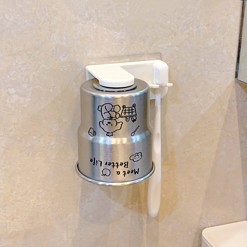 Wall-mounted toothbrush holder made of stainless steel Bowlift