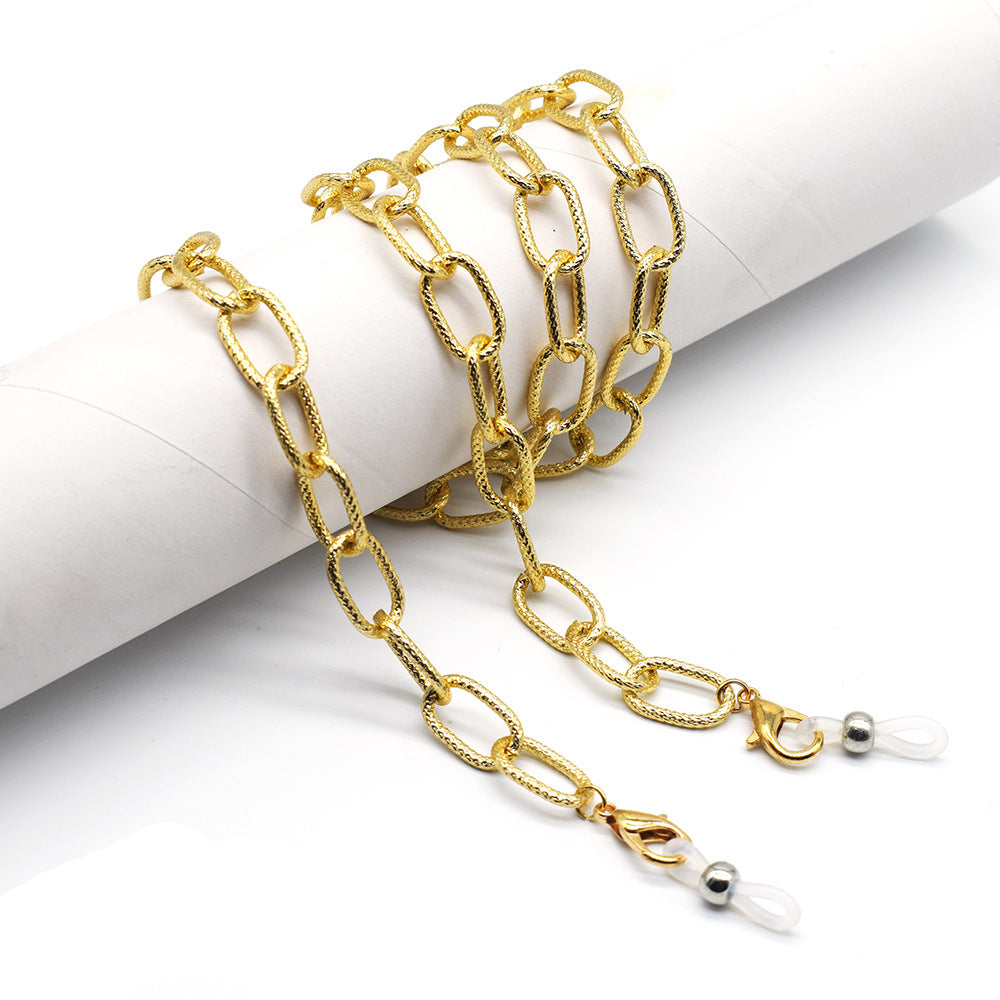 Stylish Metal Chain Eyewear Holder Bowlift