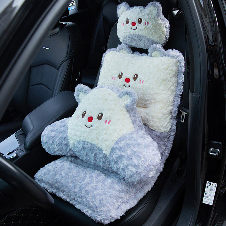 Plush car seat cover Bowlift