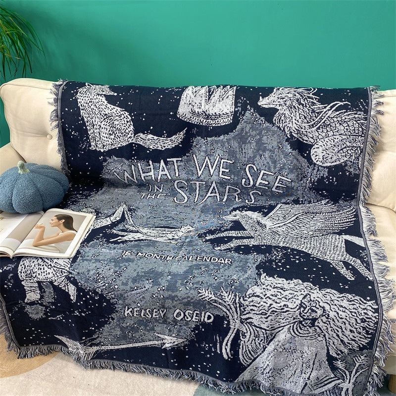 Artistic Celestial Tapestry Blanket